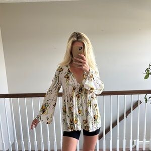 FREE PEOPLE bell sleeve top